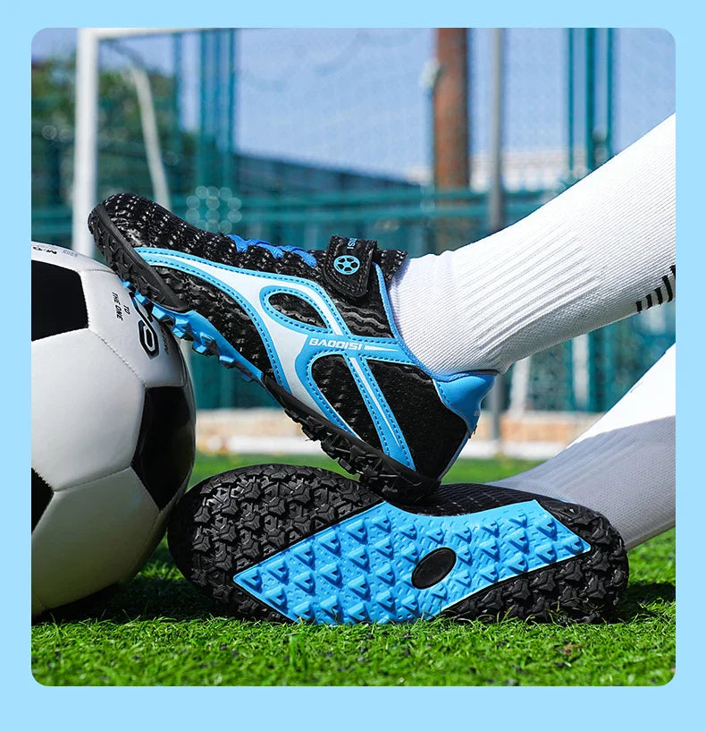 Children Football Shoes Grass Society Indoor Training Original Boys Soccer Shoes Cleats Non Slip Kids Football Field Boots New