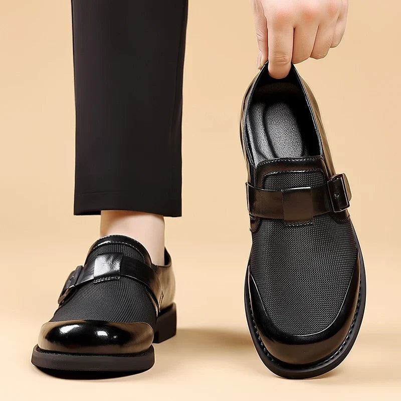 Leisure Walk Male Loafers Outdoor Anti-slip Men's Driving Shoes Handmade Business Footwear Elegantes Slip on Flats Oxford Shoes