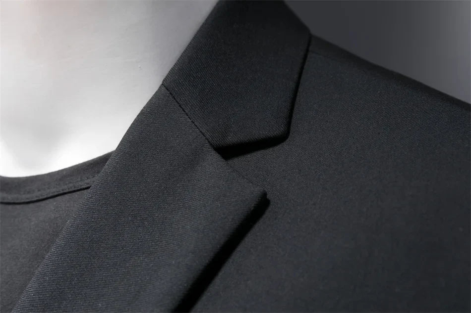 15-color boutique fashion suit 6XL men's slim groom wedding suit jacket business office suit casual solid color suit jacket