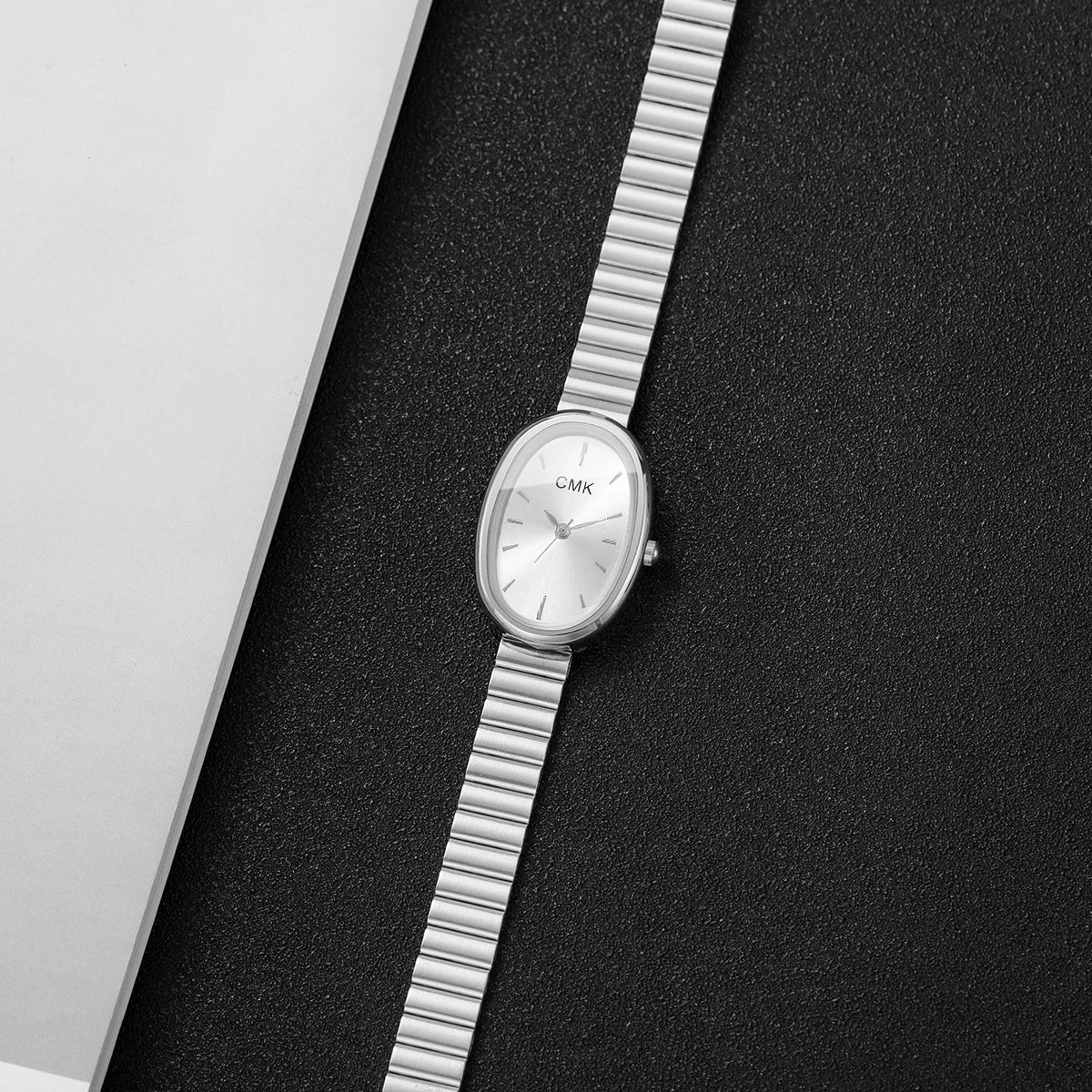 Fashion Oval Dial Women Watches Ultra-thin Strap Analog Quartz Wristwatch Girls Clock Reloj Mujer（Without Box）
