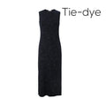SS2025 New Women Dress Rib Tie Dye Cardigan and Dress Cotton Soft