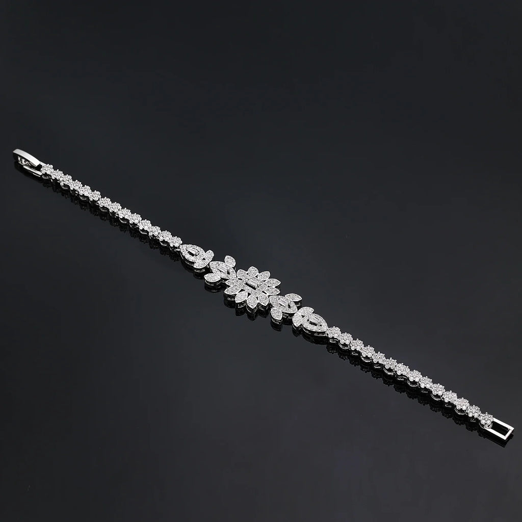 2023 New 4-piece Bride Wedding Jewelry Set Women's Necklace Set Jewelry Elegant Women's Necklace Oxidized Jewelry