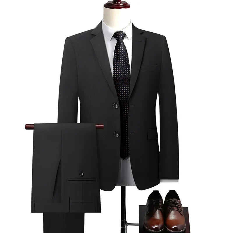 Men High quality four-sided stretch Suit