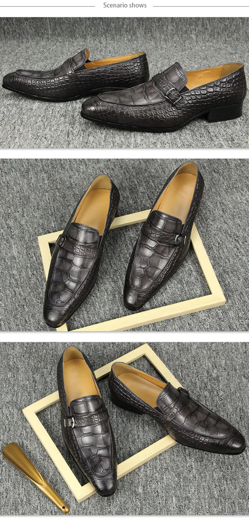 Men Genuine Leather Oxford Shoes|Formal&Casual Dress Shoes|Comfortable Driving Shoes|Handcrafted Men's Business & Party Footwear