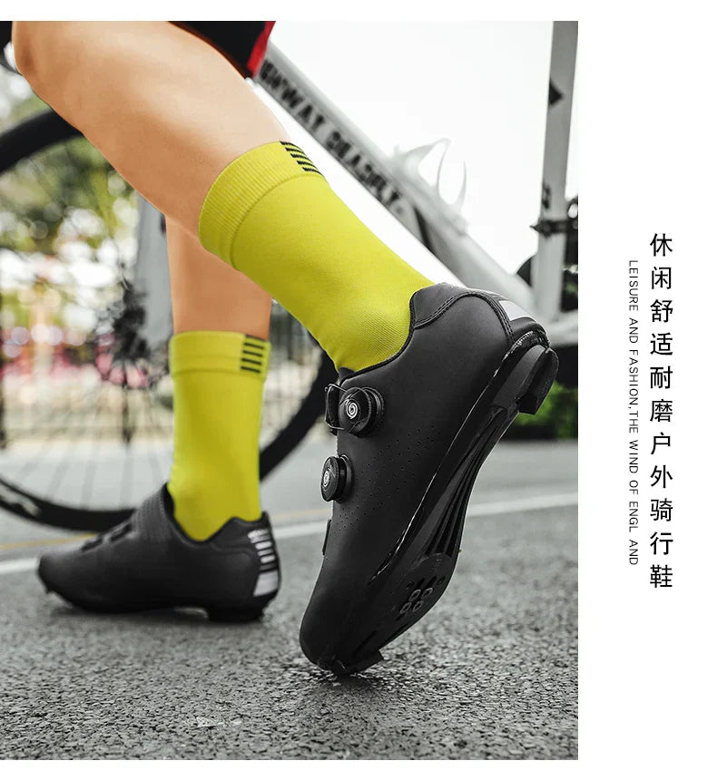 New Cycling Sports Shoes Men MTB Pedal Bicycle Shoes Women Lightweight Road Self-Locking SPD Racing Shoes Unisex Cycling Shoes