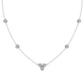 GRA Certified 3mm Moissanite Pendant Necklaces 925 Sterling Silver for Women Necklace Chains Wedding Fine Jewelry Gifts
