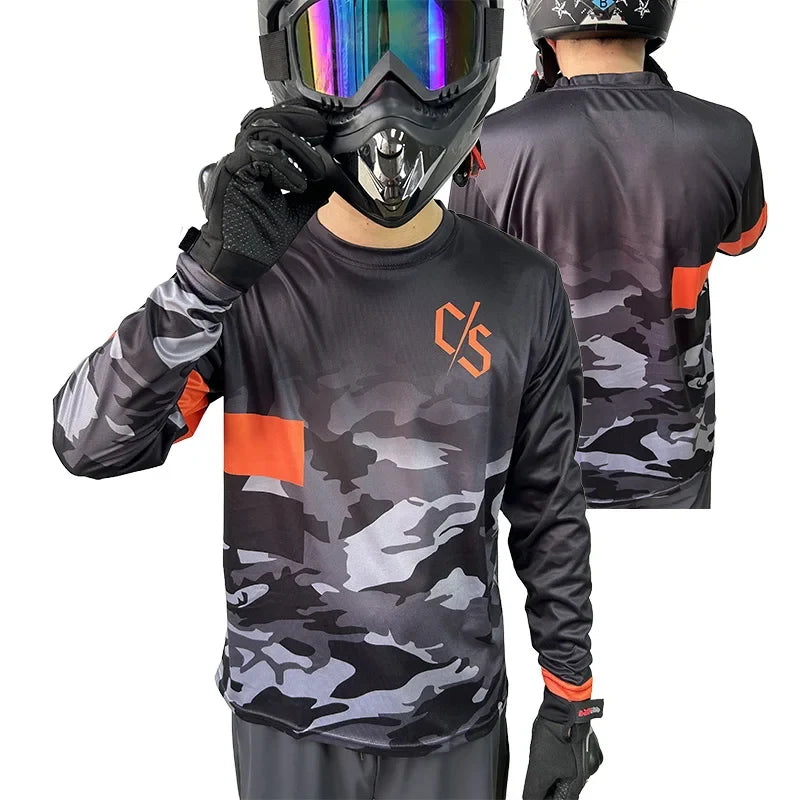 Loose Riders Mountain Bike Long Sleeve Shirt DH Motocross Speed Dry Breathable Endurance Racing Long Sleeve T-shirt