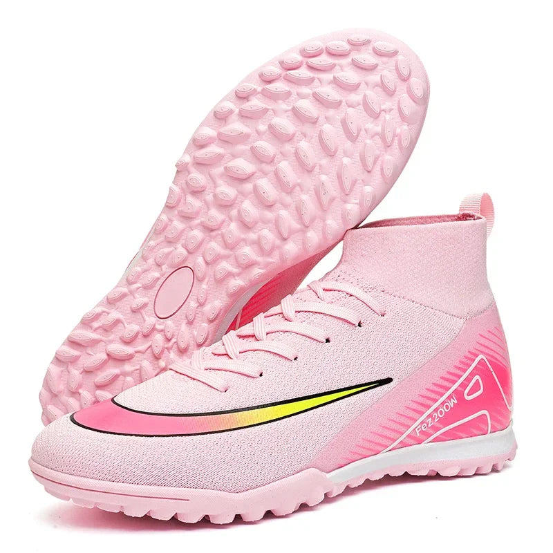 New Men Football Boots Match Outdoor Long Spikes Soccer Shoes Cleats Comfortable Training Sport Adult Breathable Boys Non Slip