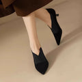 Spring/ Autumn New Comfortable Stiletto Women's Shoes Suede Party Women's Shoes Fashion Pointed Toe High Heels Zapatos De Mujer