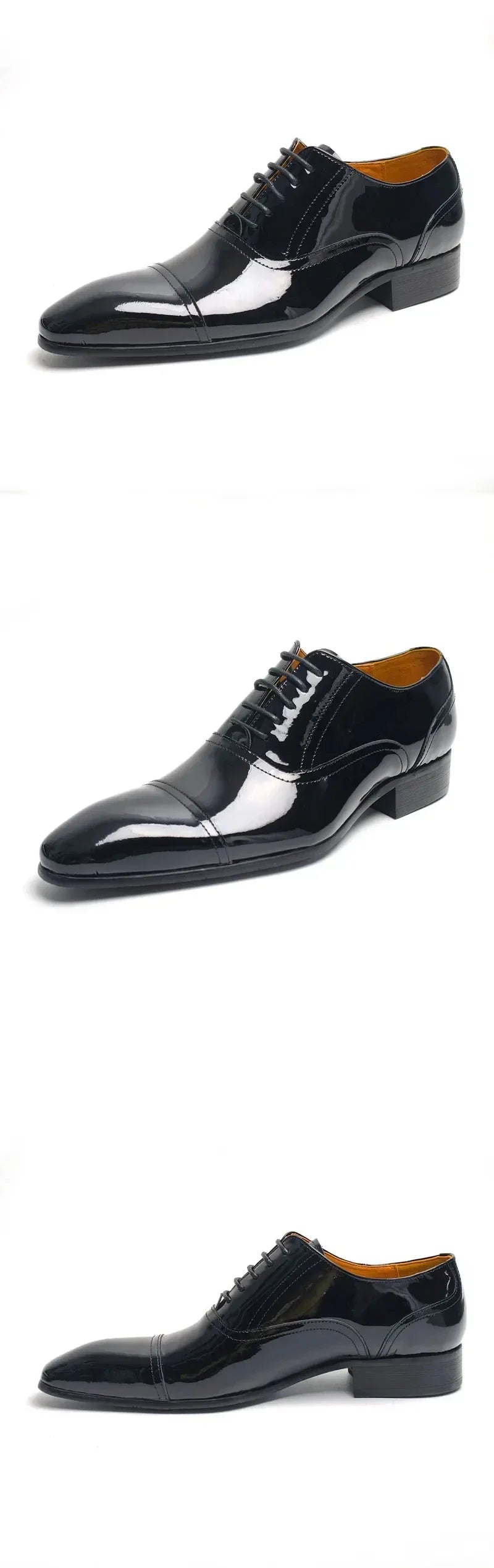 Deluxe Men's Leather Shoes Business office formal leather shoes Oxford Lace-up Classic Fashion cowhide shoes for Men