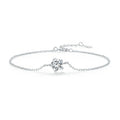 1CT Moissanite Bracelet Trendy 925 Sterling Silver Chain Charms For Women 2023 Classic Jewelry