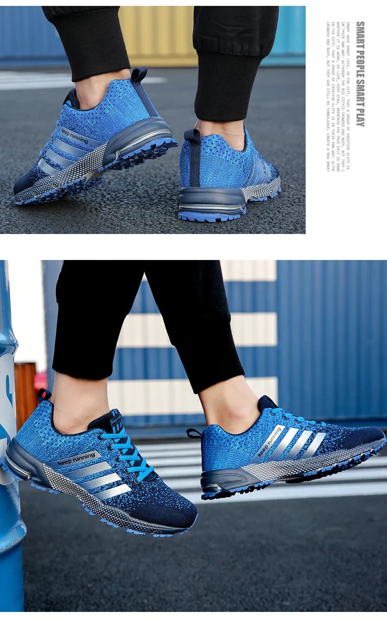 New fashionable plus-size men's casual sports shoes, walking and running shoes, tennis vulcanized men's shoes
