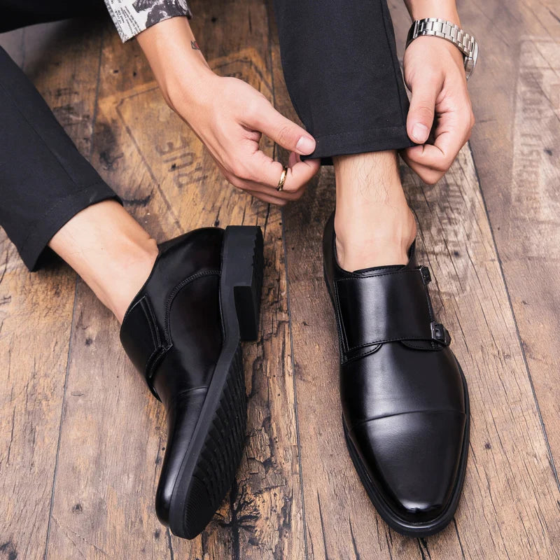 Men Oxfords Shoes Genuine Leather Luxury Men Dress Shoes Lace Up British Business Casual Shoes Men Wedding Shoes Chaussure Homme