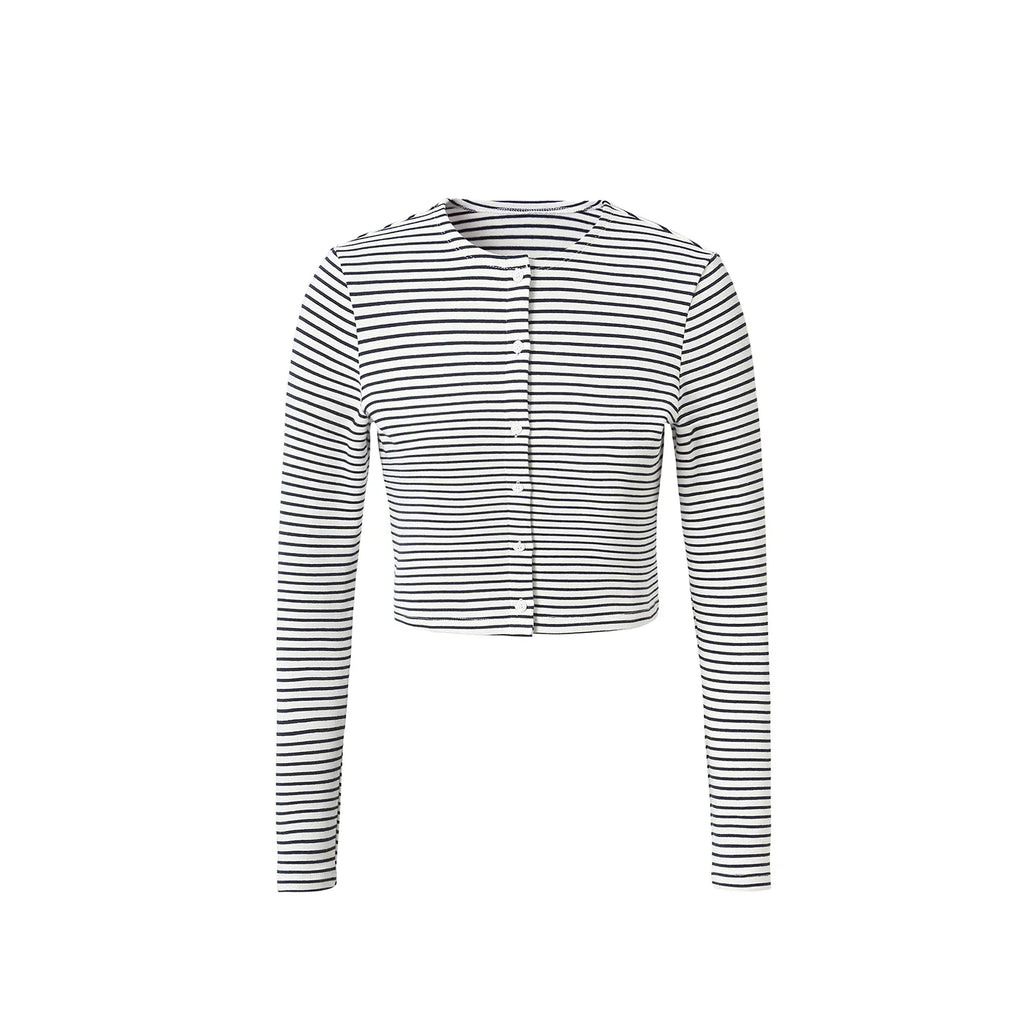 SS2026 Women's Dress Striped Cardigan and Dress Soft Three Color Options Fashionable Women's Outfit