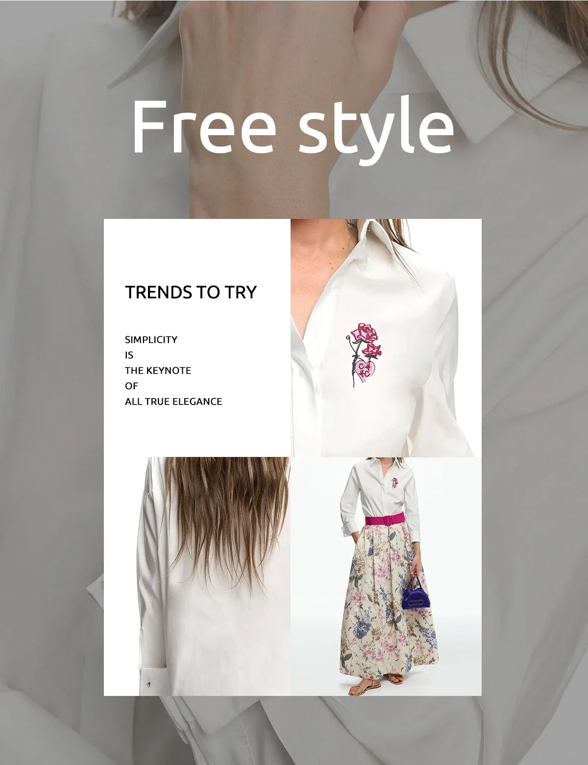 Women's Temperament Embroidery Lapel Tops single-breasted Commuter Long Sleeve Shirt Summer Casual Tops