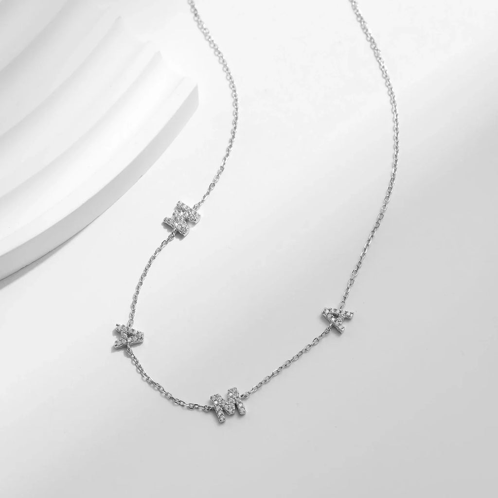 925 Sterling Silver Classic Letters MAMA Pendant Necklaces Rose Gold Color Link Chain For Women Jewelry Christmas Gifts