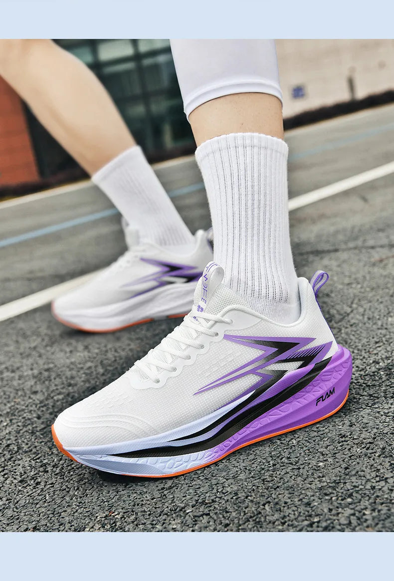 Marathon Men Running Shoes Speciality Sports Shoes Breathable Lightweight Carbon Board Women's Trend Athletic Sneakers Women