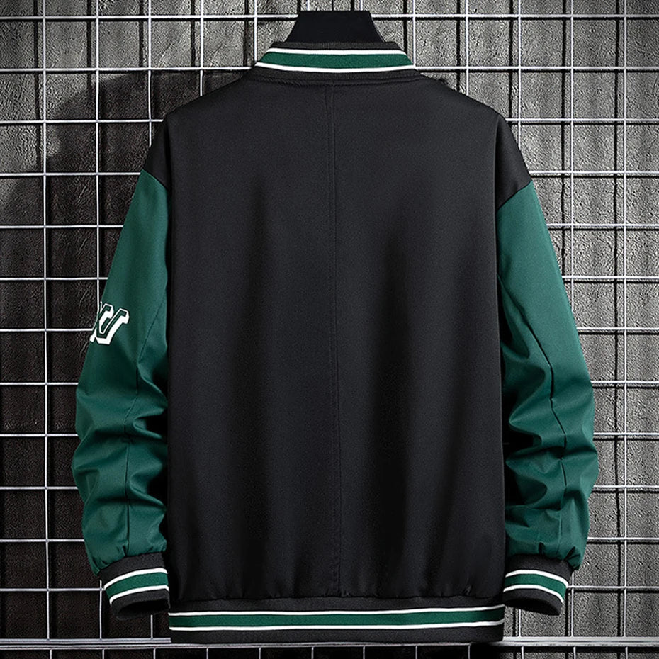 10XL Plus Size Baseball Jacket Men Fashion Casual Patchwork Jacket Coat Male Varsity Jacket Coat Big Size 10XL