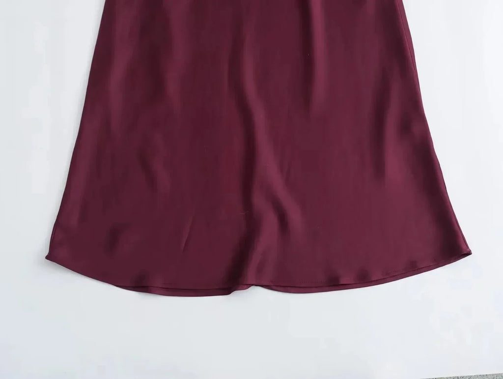 Midi Satin Dress Woman Long Dresses For Women Chic And Elegant Evening Dresses Female Party Dress
