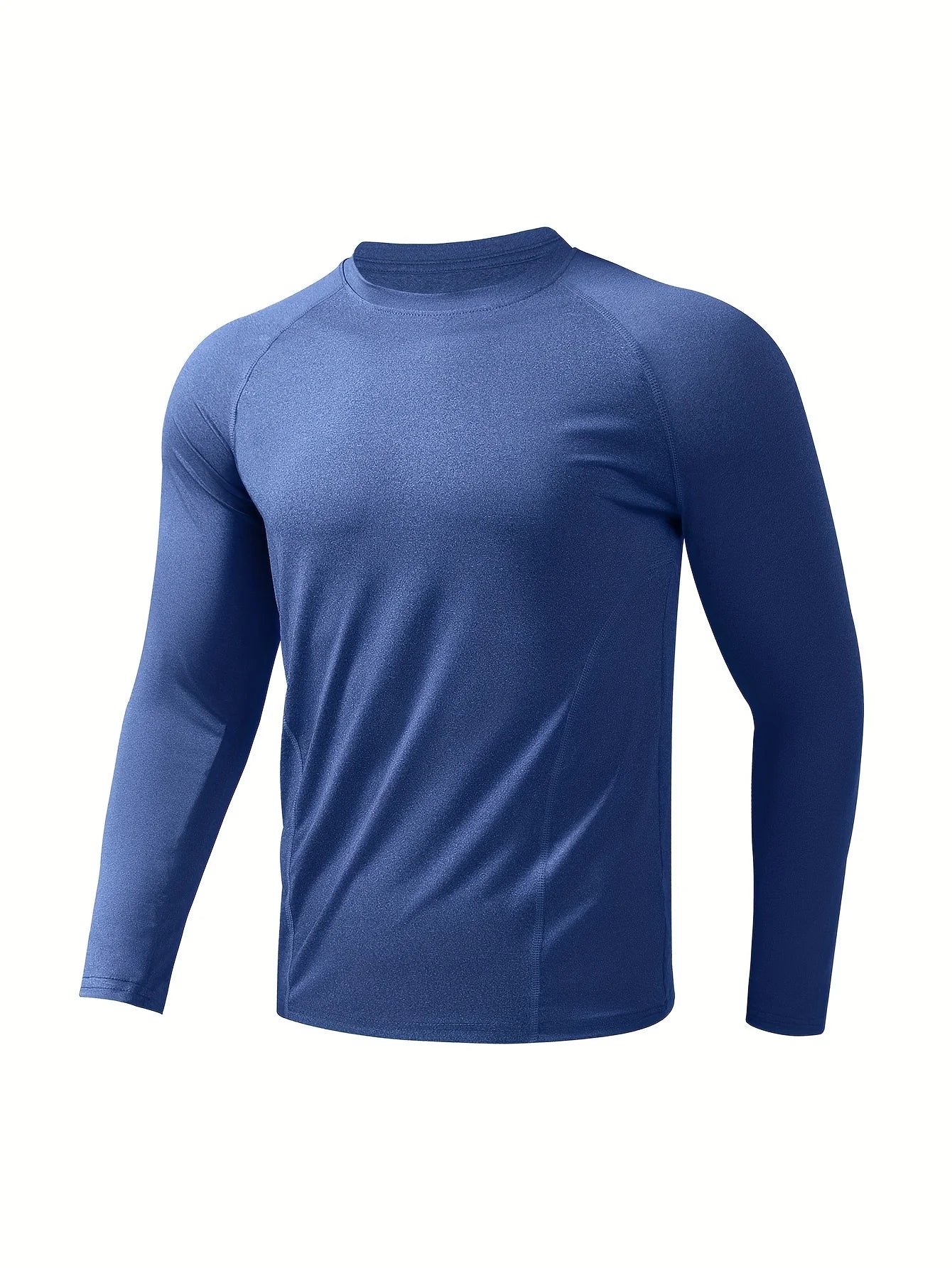 Men's fitness long sleeved T-shirt, men's quick drying football basketball tight top, high elasticity cycling compression traini