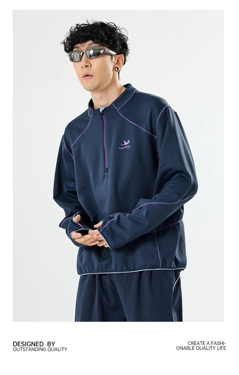 Retro Lightweight Quick-Dry Long-Sleeve Outdoor Top for Couples: Ideal for Running & Cycling