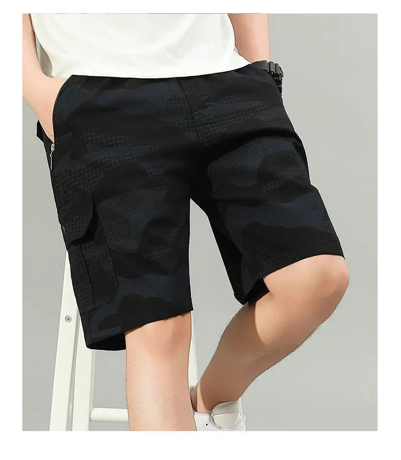 2026 Mens Cargo Shorts Hiking Running Shorts Light Weight Summer Camo Shorts with Pocket