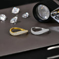 Fashion S925 Sterling Silver Engagement Classic Moissanite Diamond Ring for Women Men Real Jewelry With Certificate