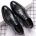 Men’s Genuine Leather Dress Shoes – Black/Brown, Formal Lace-Up, EU 40–48