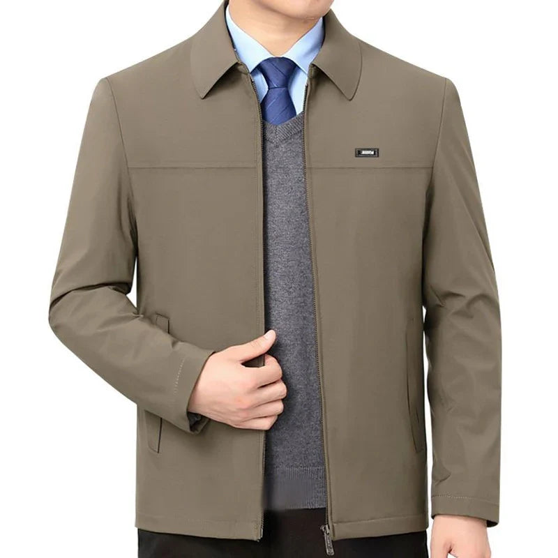 Spring Autumn Men's Jacket Thin Casual Business Jacket Men Office Dress Coat Man Social Jackets for Men Outerwear Black M-XXXL