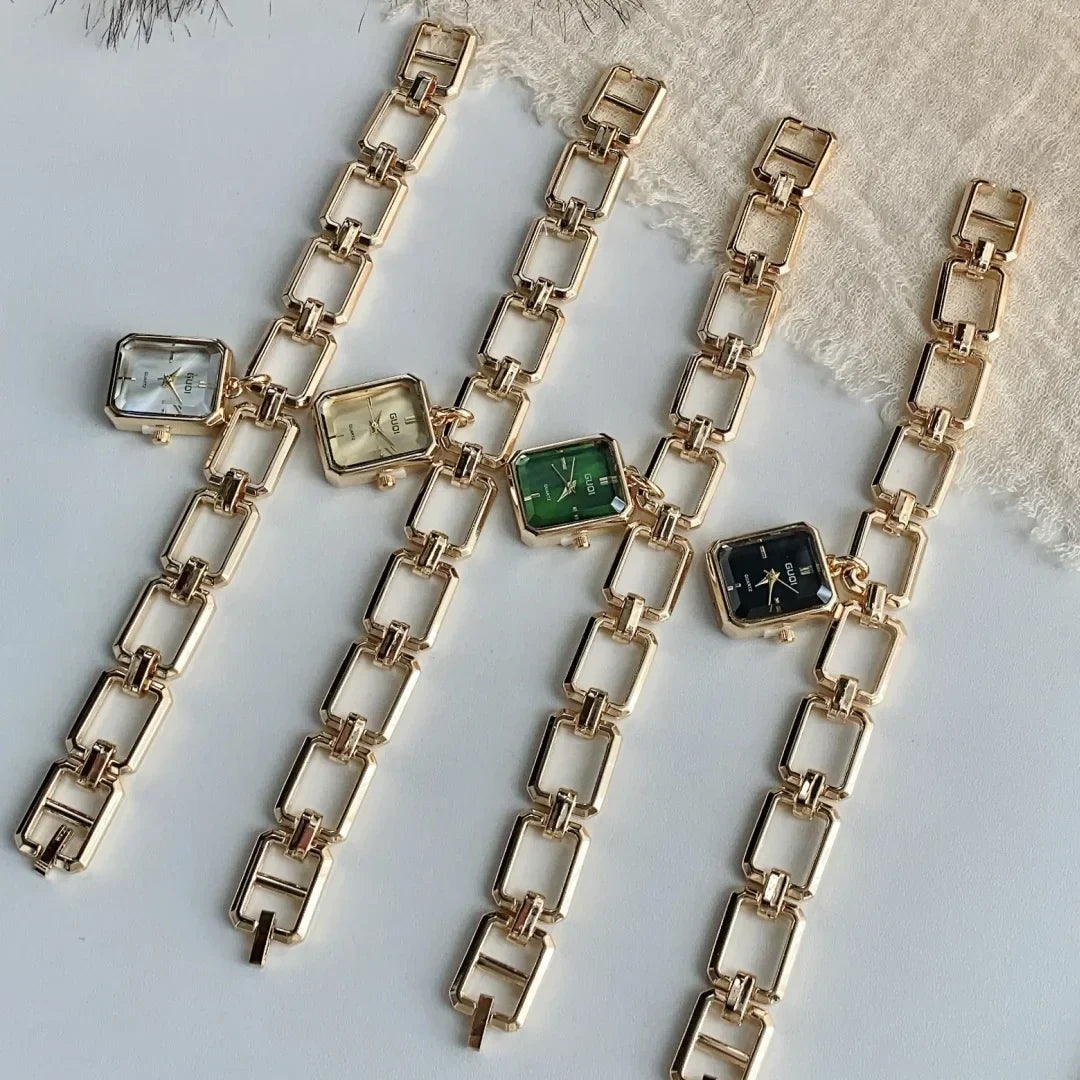 Women Quartz Watch Bracelet Square Dial Quartz Analog Women's Watches Ladies Wristwatch Elegant Female Clock Montre