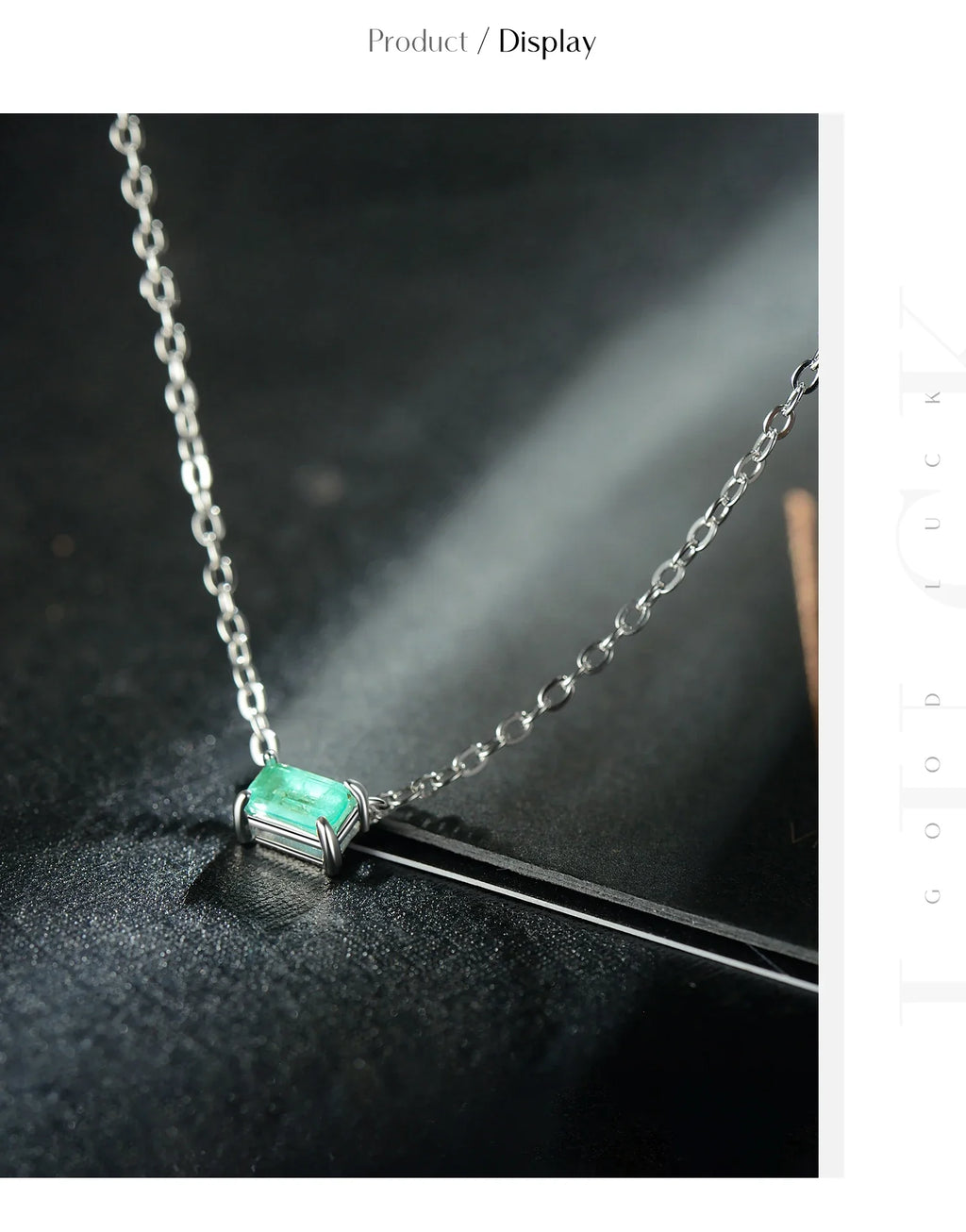 Authentic 925 Sterling Silver Green Tourmaline Necklace Pendant for Women Fashion Bijoux Wedding Statement Jewelry Gifts