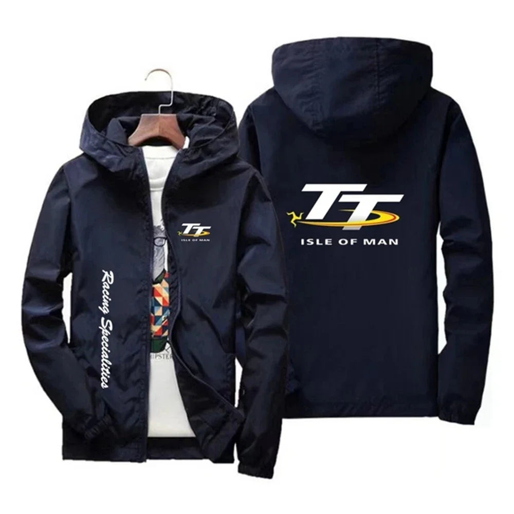 Men's Spring and Autumn Windproof Zipper Hooded Irish TT Outdoor Sports Quick drying Skincare Tower Fishing Jacket 2024 Edition