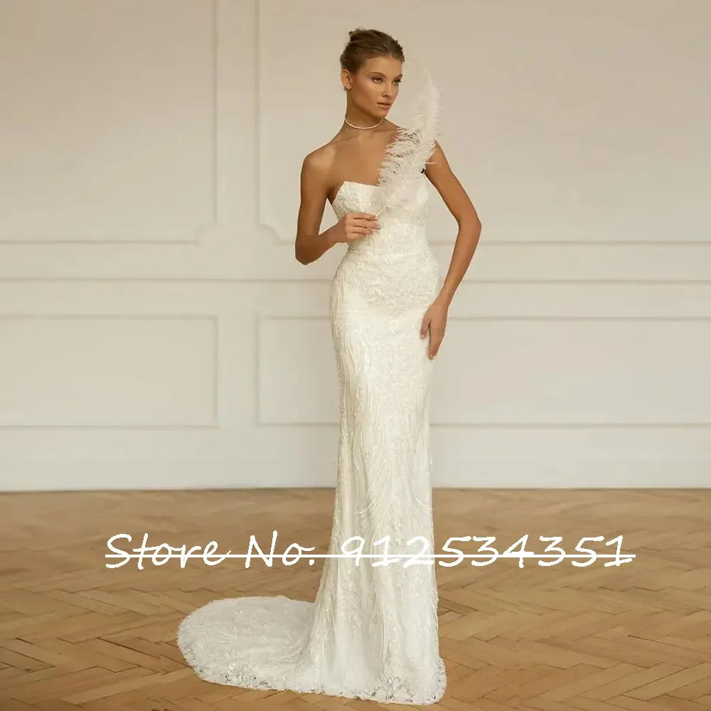 Gelinlik Boat Neck Mermaid Wedding Dresses