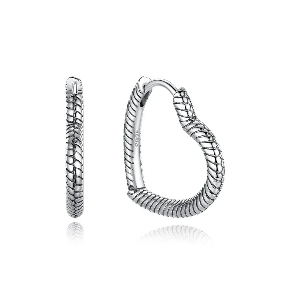 Original 925 Sterling Silver Earrings 2025 Stud Hoop Crystal Earings For Women Rose Gold Crown Heart Infinity Bee Earing Jewelry