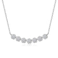 Moissanite Diamond Necklaces for Women, Dainty 14k Gold/925 Sterling Silver Choker Necklace Gold Plated Jewelry Trendy Gift