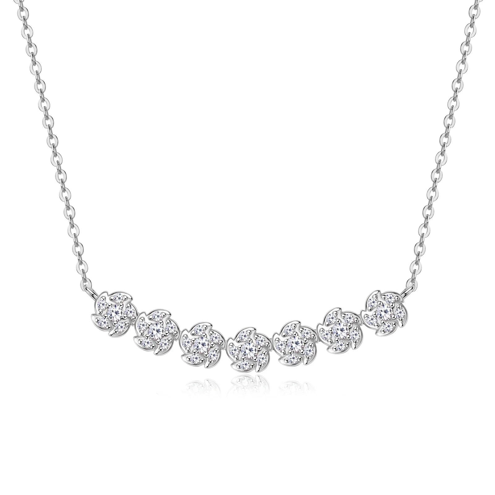 Moissanite Diamond Necklaces for Women, Dainty 14k Gold/925 Sterling Silver Choker Necklace Gold Plated Jewelry Trendy Gift
