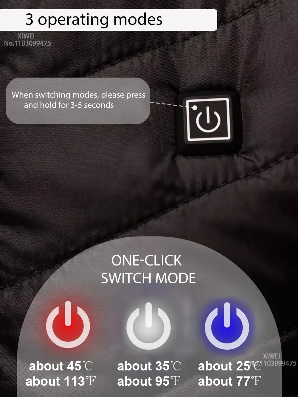 Self Heated Jacket Men Women USB Heated Clothing Cotton Washed Winter Thermal Skiing Camping Hiking Jacket 2-21 Areas Warm Coats