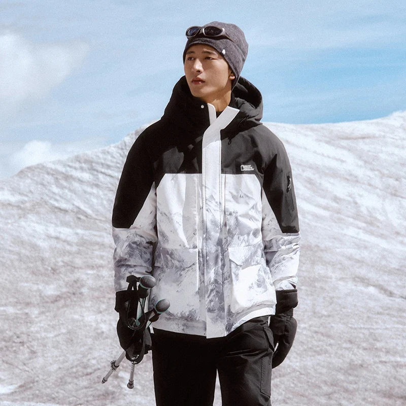 Down Jacket Men 2026 New Winter Couple Windproof Wear-Resistant and Warm Outdoor Contrasting Colors Outerwear