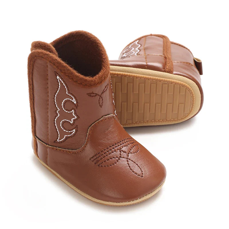 أحذية أطفال عصرية جديدة لطيفة عالية الجودة بنعل ناعم غير قابل للانزلاق أحذية مشي لحديثي الولادة من 0-1 سنة