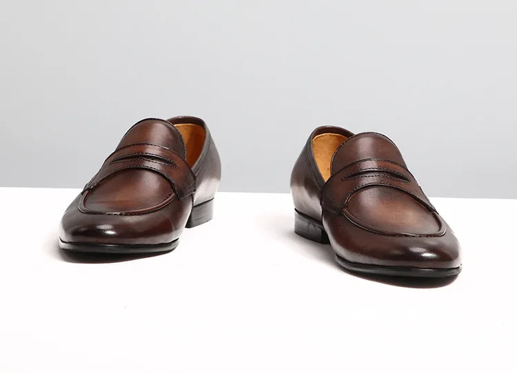 Italian Style Men's Loafers Tassel Genuine Suede Leather Comfortable Slip on Wedding Party Dress Shoes for Men Casual Shoes