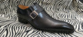 New Men's Genuine Leather Shoes Fashion Leather Buckle Formal Oxford Shoes Office Buckle Strap Pointed Men Dress Wedding Party