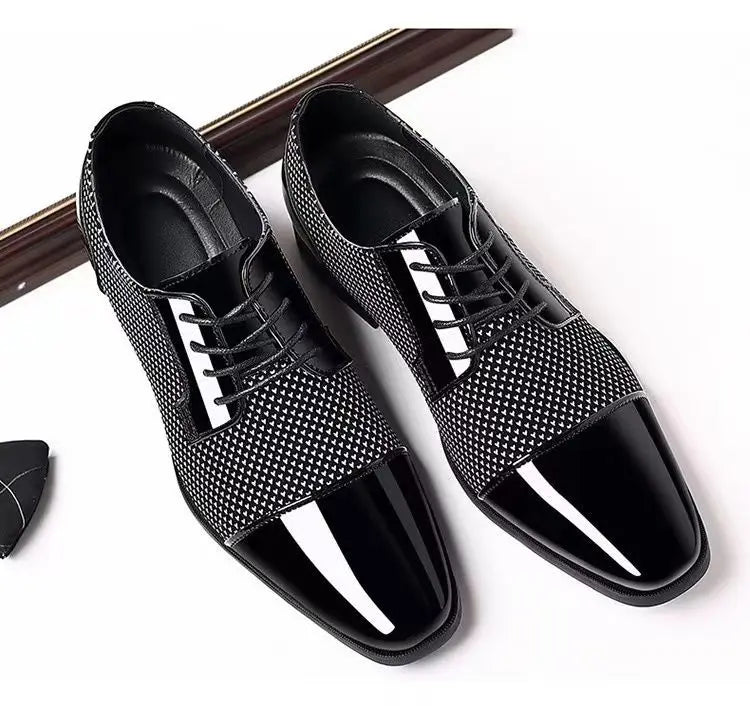 Dress Shoes Man Casual Business Pointed Toe Social Shoe for Men Breathable In Summer Leather Luxury Designer Clothing Low Price