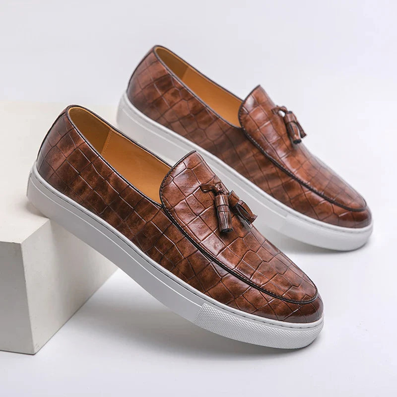 Zapatos De Hombre Loafers Men's Tassel Slip-On Comfortable Men Leather Shoes Casual Shoes Fashion Oxford Shoes Large Size 38-47