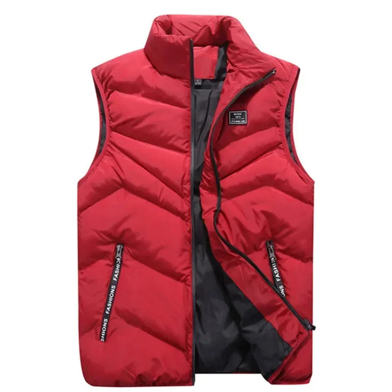8XL 7XL Plus size vest men Brand Men Jacket Sleeveless Vests Winter Jackets man Casual Coats Men's Vest Cotton Thicken Waistcoat