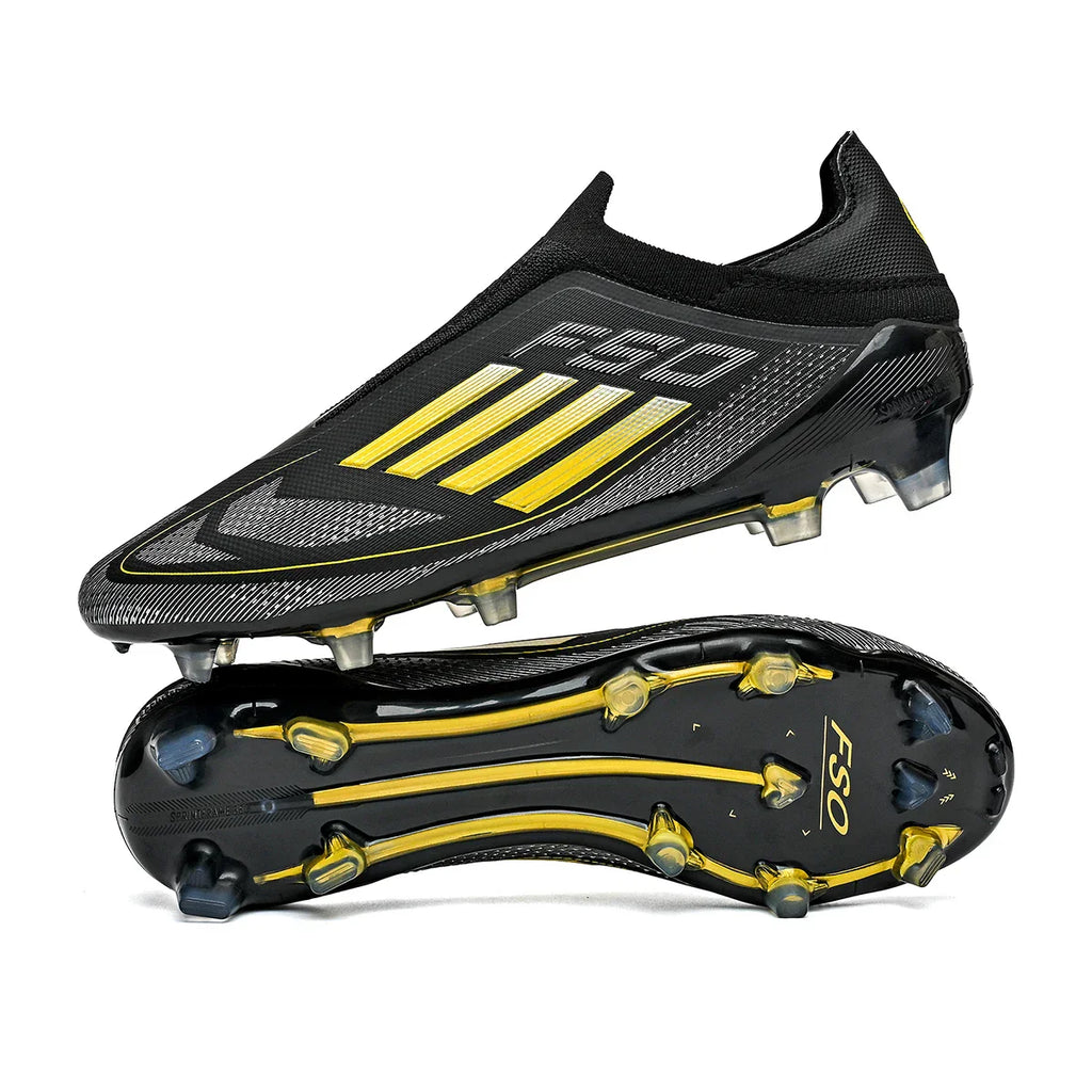New Men Soccer Shoes Outdoor Sport Football Boots Training Boys Breathable Cleats Adult Long Spikes Non Slip Match Comfortable