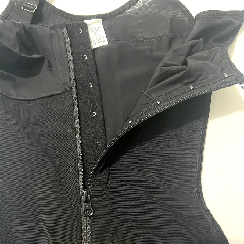 Body Shaper Tummy Control Butt Lifter Shapewear Bodysuit Zipper Design Crotch Postpartum Waist Trainer Slimming Girdles