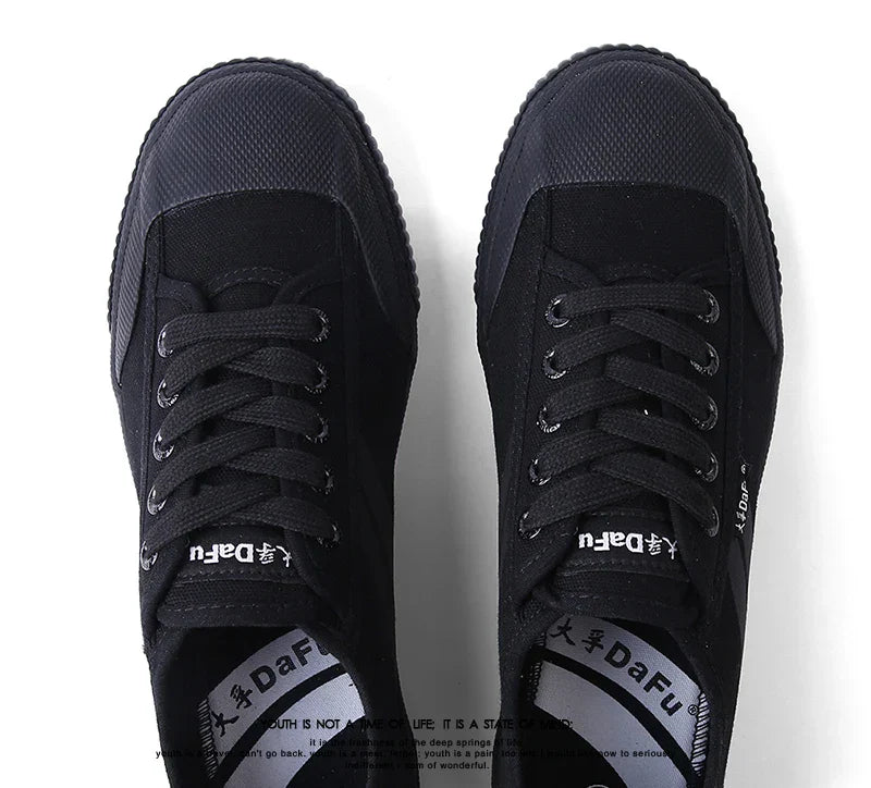 Original Kungfu Shoes Improved Version Sneakers Men Women All Black Shoes