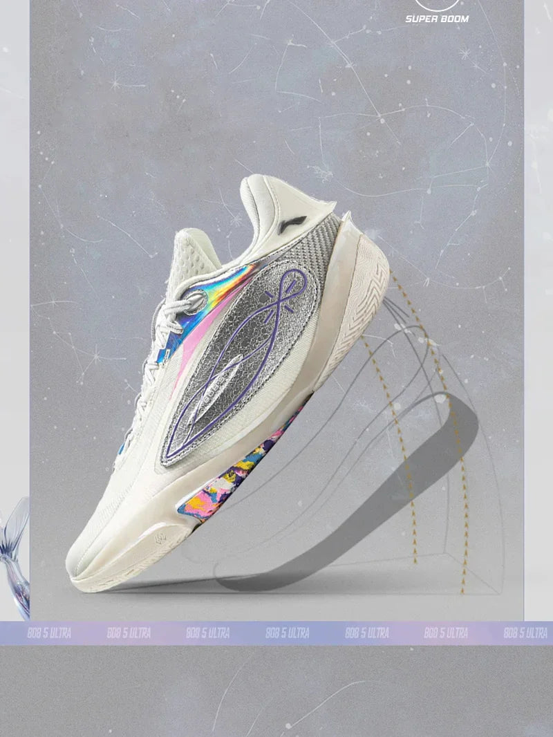 Men's WADE 808 5 ULTRA Professional Basketball Shoes SUPER BOOM Cushioning Wearable LiNing Sneakers Sport Shoes ABAV015