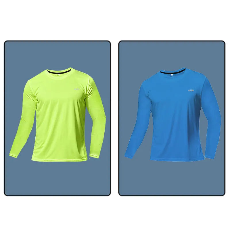 Men Women Quick Dry Long Sleeve Sport T Shirt Gym Jerseys Fitness Shirt Trainer Running T-Shirt Teenager Breathable Sportswears