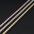 2mm 3mm Moissanite Tennis Bracelets for Women Bezel Set Round Bubble Lab Diamond with GRA S925 Silver Plated 18K Party Bracelet